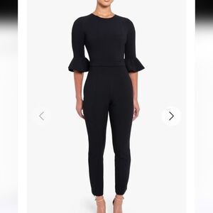 Black Halo Brooklyn Jumpsuit Black Size 4